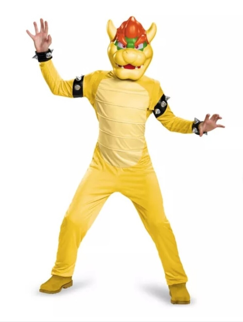 Large Bowser Halloween Costume Super Mario Bros Nintendo Size 10/12